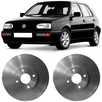Imagem de Par Disco Freio Golf 1.8 2.0 93 a 98 Dianteiro Ventilado Hipper Freios