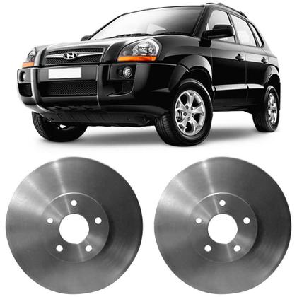 Imagem de Par Disco Freio Hyundai Tucson 2004 a 2015 Dianteiro Ventilado RCDI0614.0 Original TRW