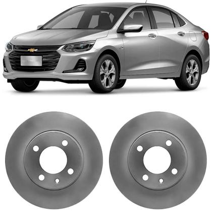 Imagem de Par Disco Freio Onix Plus Dianteiro Ventilado Hipper Freios