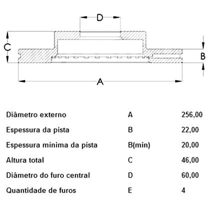 Imagem de Par Disco Freio Onix Plus Dianteiro Ventilado Hipper Freios