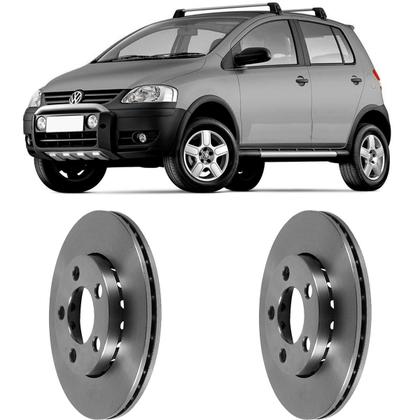 Imagem de Par Disco Freio Vw Crossfox 1.6 2005 a 2018 Hipper Freios