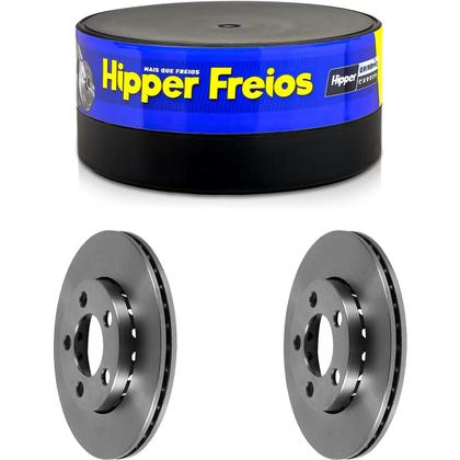 Imagem de Par Disco Freio Vw Crossfox 1.6 2005 a 2018 Hipper Freios