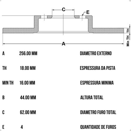 Imagem de Par Discos De Freio Ventilado Dianteiro Hyundai Hb20 Hb20s 1.0