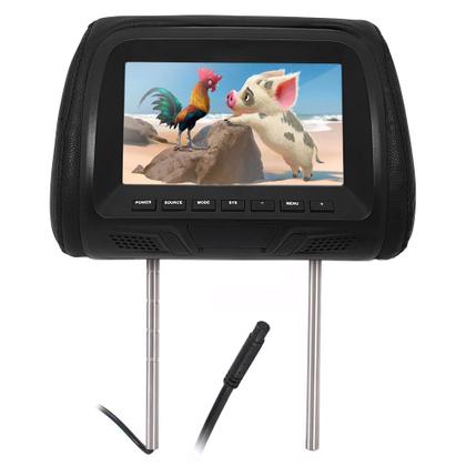 Imagem de Par Encosto Com Tela Lcd Preto Toyota Rav4 2010 2011 2012 2013 2014 2015 Dependente Espelhamento Multimídia