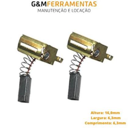 Imagem de Par Escovas de Carvão Para Ferramentas Furadeira Black Decker Sem Agulha TC43