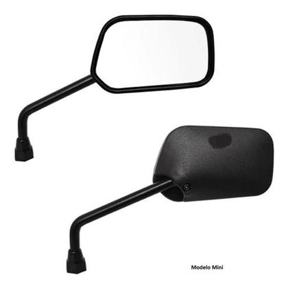 Imagem de Par Espelho Retrovisor Modelo Mini Honda Cg 150 Mix Flex Para Titan Fan 125 150 160 Cb 300 Cbx 200 250 