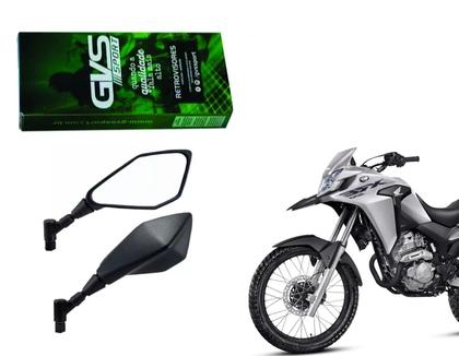ヒロ RETROVISOR PAR GVS PREMIUM GIRO 360 MODELO XT 660 LENTE CONVEXA