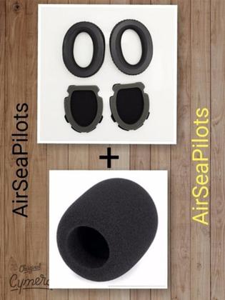 Imagem de Par Espumas Earpad Para Bose Aviation A 10 20 A10 A20