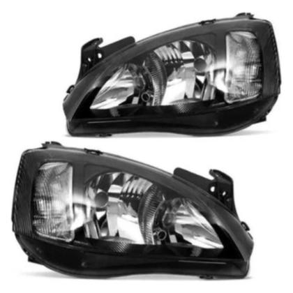 Imagem de Par Farol Corsa Montana 2003 á 2012 Mascara Negra