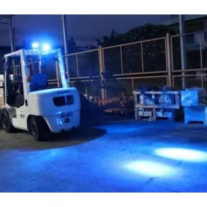 Imagem de Par Farol De Led Azul 20w Blue Spot Empilhadeira Agro Azul