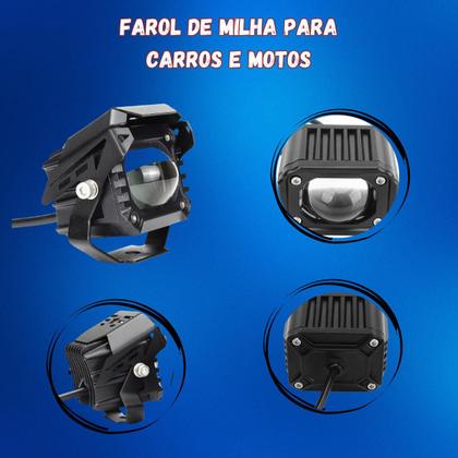 Imagem de Par Farol de Milha Led Auxiliar F011 CB 500X 2014 2015 2016 2017 2018 2019 2020 2021 2022 2023 2024