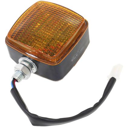 Imagem de Par Farol Led Empilhadeira Pisca Seta Ré Universal Iluminação 39W Sinalizador Quadrado Rayx Lt2031
