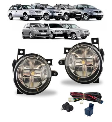 Imagem de Par farol milha volks fox 2003 ate 2010 com led vidro
