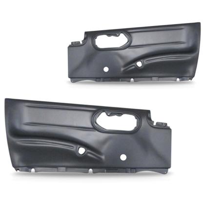 Imagem de Par Forro de Porta Dianteiro Corsa Sedan 1996 a 2016 Hatch 1996 a 2002 4 Portas Cinza Manual