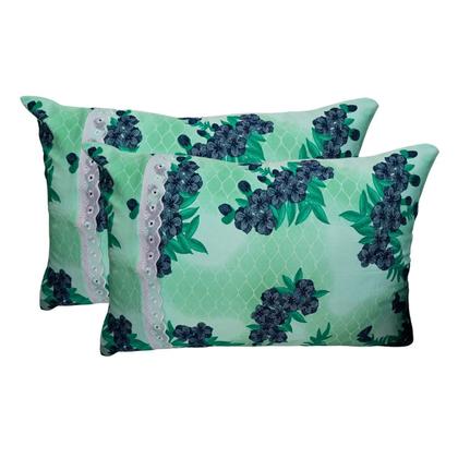 Imagem de Par Fronha para Travesseiro Malha Estampada 100 Algodão com Ziper50x70cm