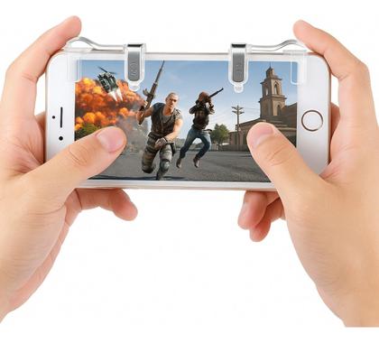 Imagem de Par Gatilho Celular Gamer Para Free Fire Pubg E Cod Mobile