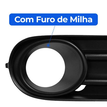 Imagem de Par Grade Parachoque Com Milha Gol Saveiro Voyage G5 2009 Á 2012