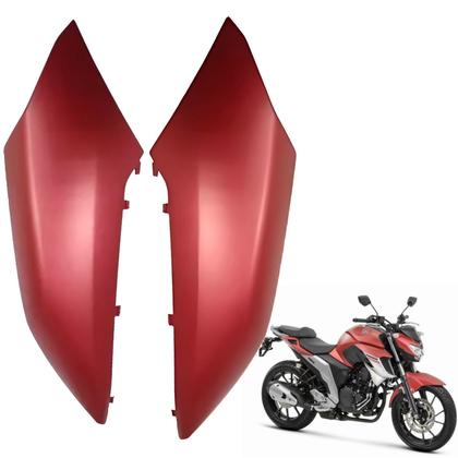 Imagem de Par Guia Ar Aba Tanque Superior Fazer 250 Fz25 Vermelho Fosco 2018 2019