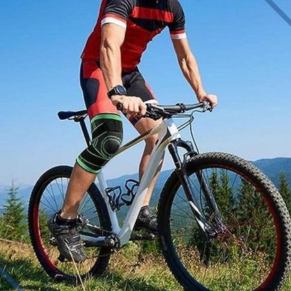 Imagem de Par Joelheira Compressão Tensor Perna  Alivia Dores Tamanho  Único 