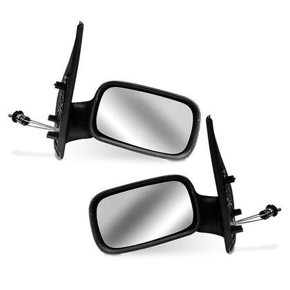 Imagem de Par Kit Retrovisor Palio 1996 97 98 99 2000 4 Portas Preto