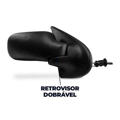 Par Kit Retrovisor Palio 1996 97 98 99 2000 4 Portas Preto - Retrovex Imagem de Par Kit Retrovisor Palio 1996 97 98 99 2000 4 Portas Preto