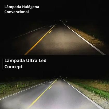 Imagem de Par Lampada Automotiva Ultra Led H4 Bivolt 25w 2500lm 6500k