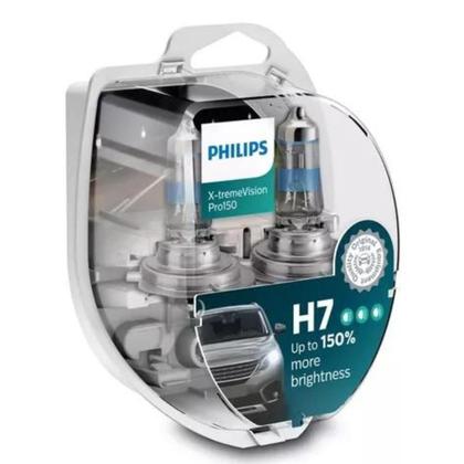 Imagem de Par Lampada H7 Halogena X-treme Vision Pro150 Philips 12v