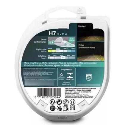 Imagem de Par Lampada H7 Halogena X-treme Vision Pro150 Philips 12v