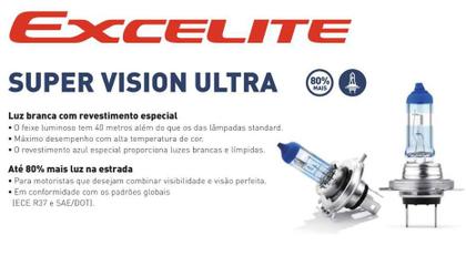 Imagem de Par Lâmpada H7 Super Vision Ultra 12v 55w Excelite