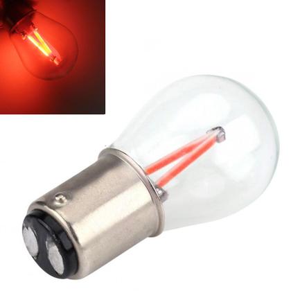 Imagem de Par Lâmpada Led Cob 2 Polos Filamento Vidro Lanterna Freio