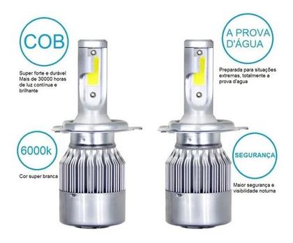 Imagem de Par Lampada Leds Super Branca Farol Baixo Cronos 2018 2019 2020 2021 2022 2023