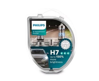 Imagem de Par Lampada Philips X-treme Vision Pro H7 3400k 150% + Luz