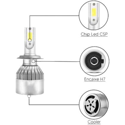 Imagem de Par Lâmpada Tay Tech Ultra Led 6000 Lúmens 40W 12/24V