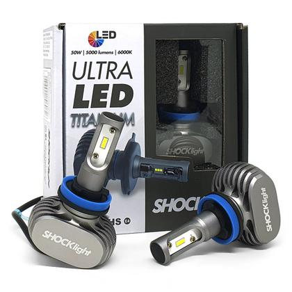 Imagem de Par Lâmpadas H11 Farol Milha Onix Ultra Led Shocklight 10000 Lumens Forte Branco Efeito Xenon 2012 2013 2014 2015 2016