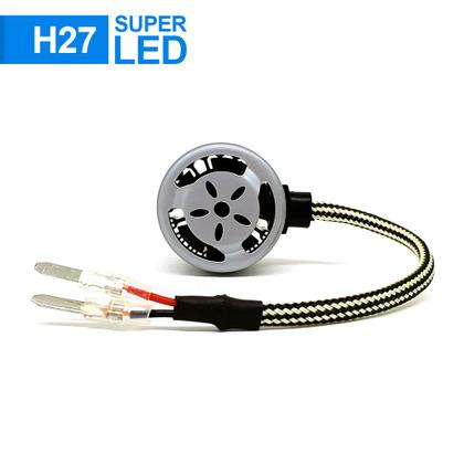 Imagem de Par Lâmpadas H27 Farol Milha Hyundai Elantra 2011 2012 2013 Super Led C6 6000k 7200 Lumens Branco Frio Efeito Xenon