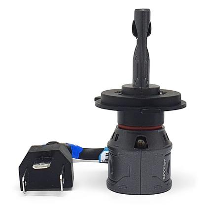 Imagem de Par Lâmpadas H4 Farol Alto Baixo Prisma Ultra Led 10000 Lumens Canbus Canceller Branco Forte 2006 2007 2008 2009 2010 2011 2012