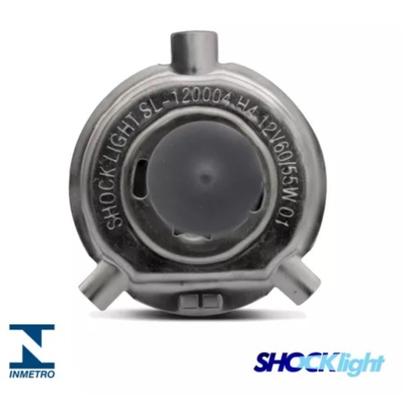 Imagem de Par Lampadas H4 Farol alto e baixo Shocklight 60w/55w Halogenas 12v