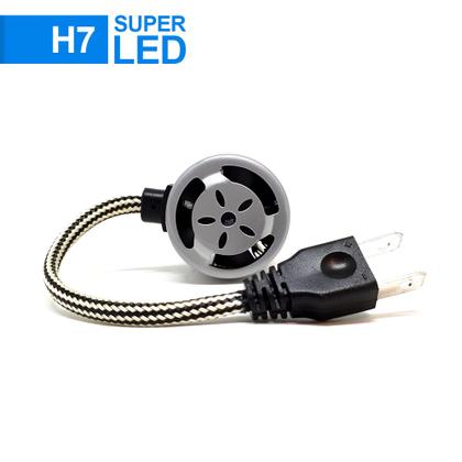 Imagem de Par Lâmpadas H7 Farol Alto Hyundai Santa Fé 2010 2011 2012 2013 Super Led C6 6000k 7200 Lumens Branco Frio Efeito Xenon