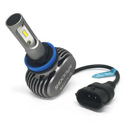 Imagem de Par Lâmpadas H8 Farol Milha Onix 2011 2012 2013 2014 Ultra Led Shocklight 10000 Lumens Forte Branco Efeito Xenon
