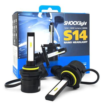 Imagem de Par Lâmpadas HB4 Farol Milha Celta 2006 2007 2008 2009 2010 Super Led Mini Nano 6000k Sem Adaptar Shocklight S14