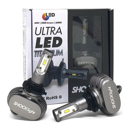 Imagem de Par Lâmpadas HB4 Farol Milha Spacefox Ultra Led Shocklight 10000 Lumens Forte Branco Efeito Xenon 2010 2011 2012 2013