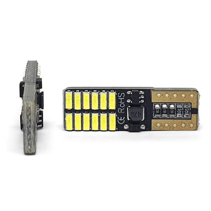 Imagem de Par Lâmpadas T10 Pingo Led Canbus Branco Lanterna Nissan Sentra 2007 2008 2009 2010 2011 2012 2013 Meia Luz Farolete Canceller