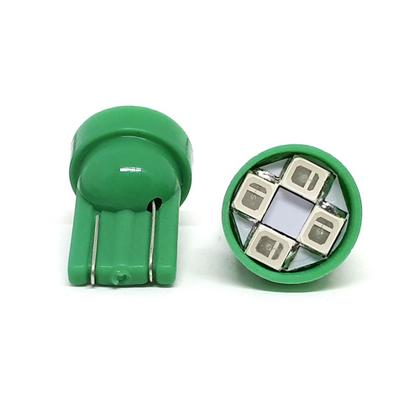 Imagem de Par Lâmpadas T10 Pingo Led Verde Lanterna Farolete Meia Luz Chevrolet Prisma 2006 2007 2008 2009 2010 2011 2012