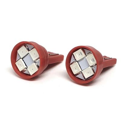 Imagem de Par Lâmpadas T10 Pingo Led Vermelho Lanterna Farolete Meia Luz Honda Civic 1991 1992 1993 1994 1995 1996