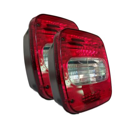 Imagem de Par Lanterna Ford Vw Euro 5 Led Cristal Mt 24V