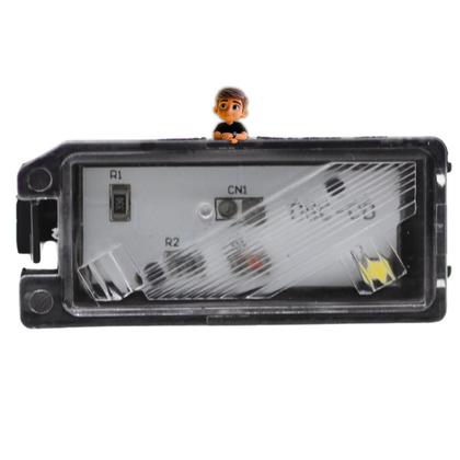 Imagem de Par Lanterna Luz De Placa com LED Conector Redondo Fiat 500 2012 em diante