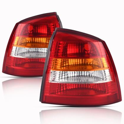 Imagem de Par Lanterna Traseira Astra Hatch 99 2000 2001 2002 Tricolor