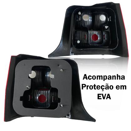 Imagem de Par Lanterna Traseira Fiat Uno Fire Flex 2004 À 2012 Bicolor