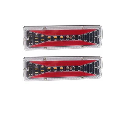 Imagem de Par Lanterna Traseira Led Sequencial Caminhao Bau Carretinha