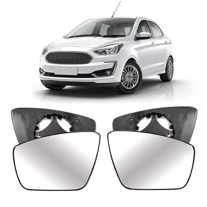 Imagem de Par Lente Retrovisor Ford Ka 2014 a 2022 Dir / Esq